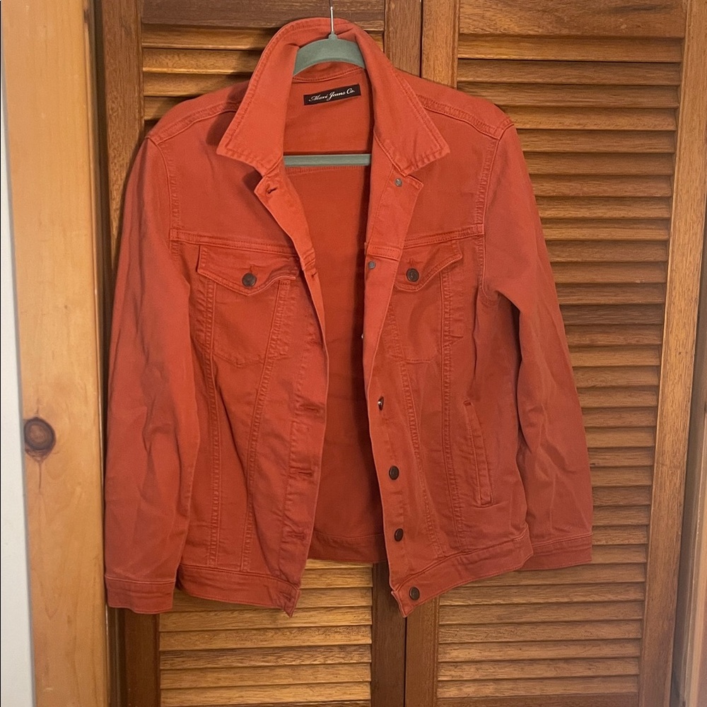 Women's Burnt Orange Denim Jacket Mavi Jeans (Stretchy)